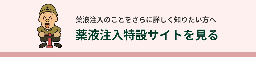 薬液注入のことをさらに詳しく知りたい方へ 薬液注入特設サイトを見る