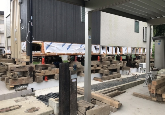 嵩上げ工事の施工例