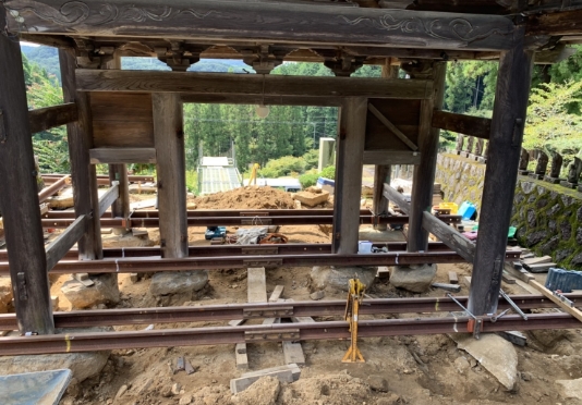 家の傾き修正工事の施工例